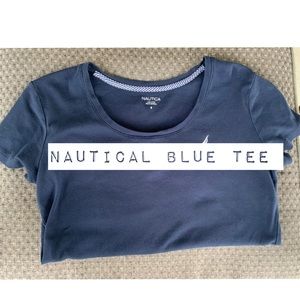 Blue nautica tee
